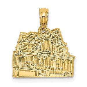 14k Yellow Gold Small Travel DR. HENRY HUNT HOUSE - CAPE MAY, NJ Charm